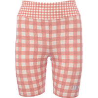 Vans Women's Pink Mixed Up Gingham Legging Shorts