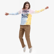 Womens Vans Masc'd Mind Long Sleeve Top in Pink Tie Dye