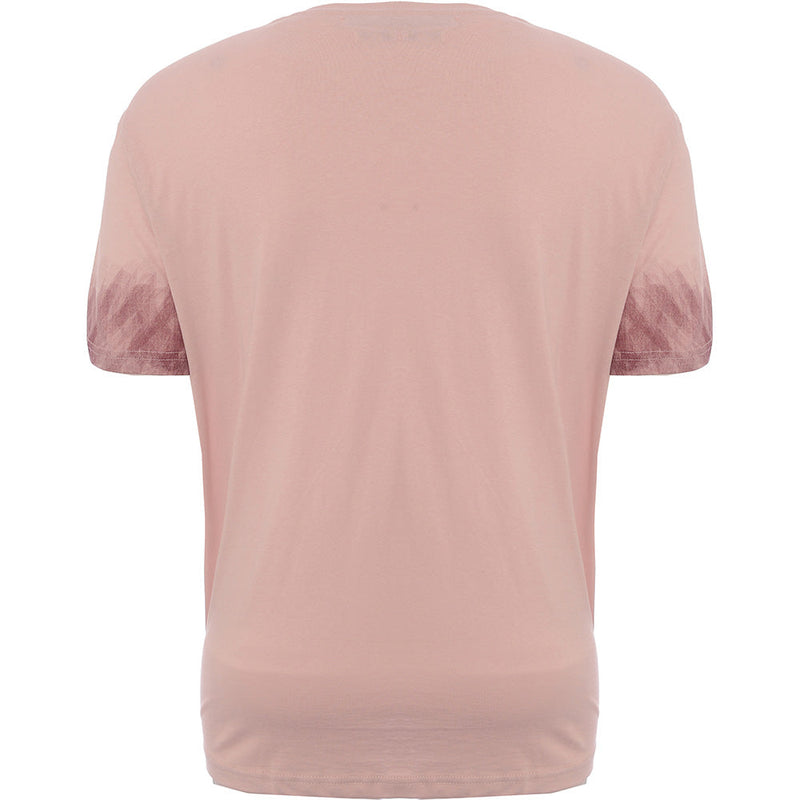 Another Influence Mens Dusty Pink Tie Dye Sleeve Boxy Fit T-Shirt