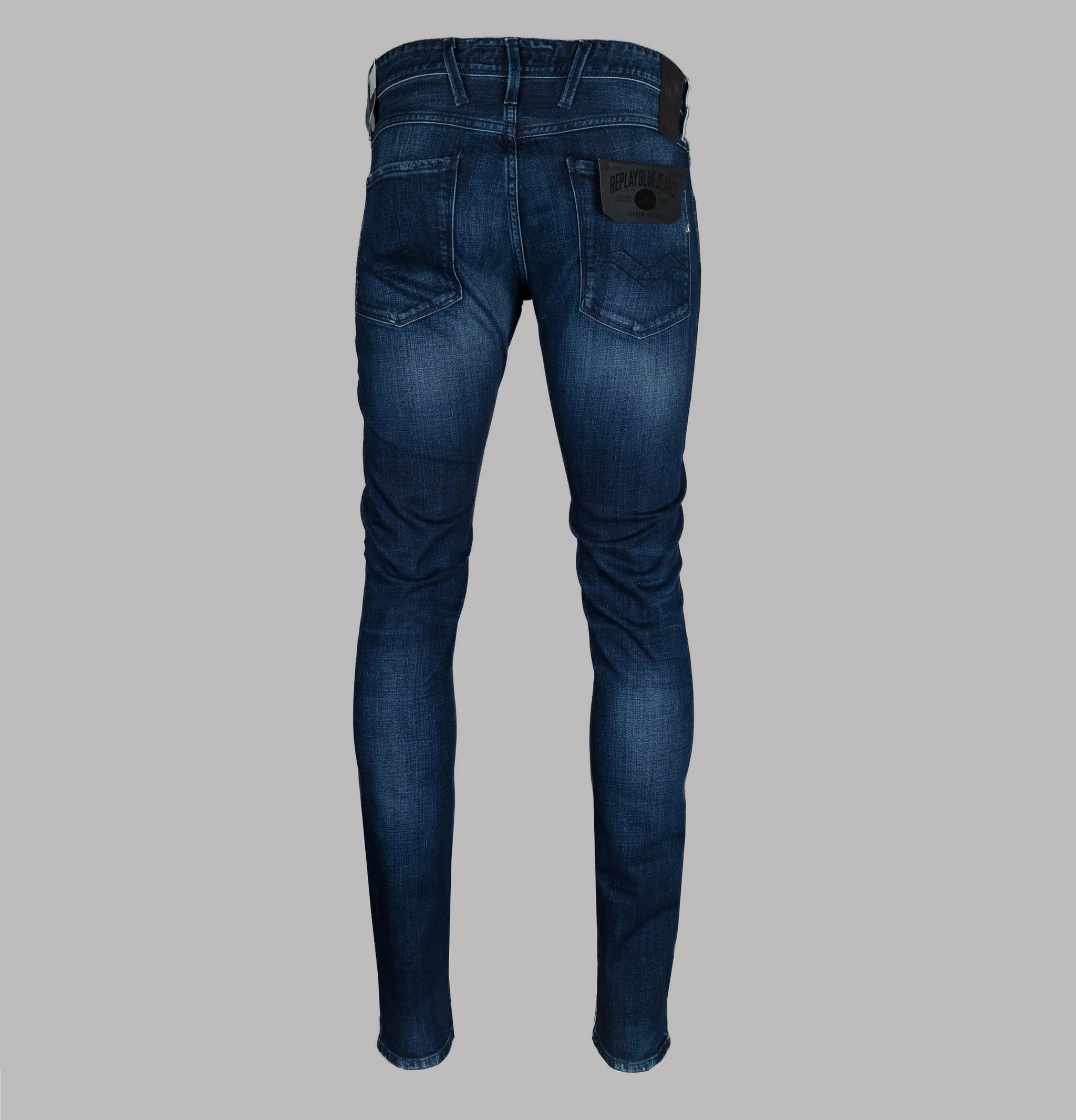 Mens Replay Anbass Slim Jeans in Dark Blue