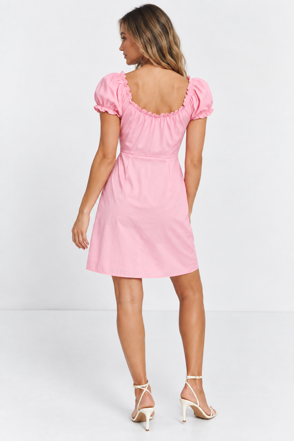 TRENDYOL Womens Milkmaid Mini Dress In Pink