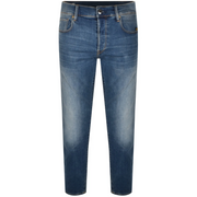 G-Star Mens 3301 Slim Jeans in Midwash In Blue