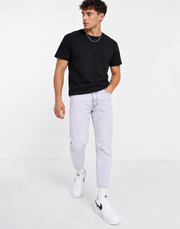 Topman Mens Relaxed Jeans In Pink Overdye