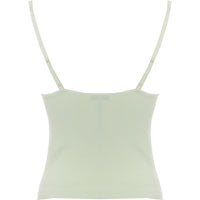 Morgan Womens Green Cami Strap Knitted Top