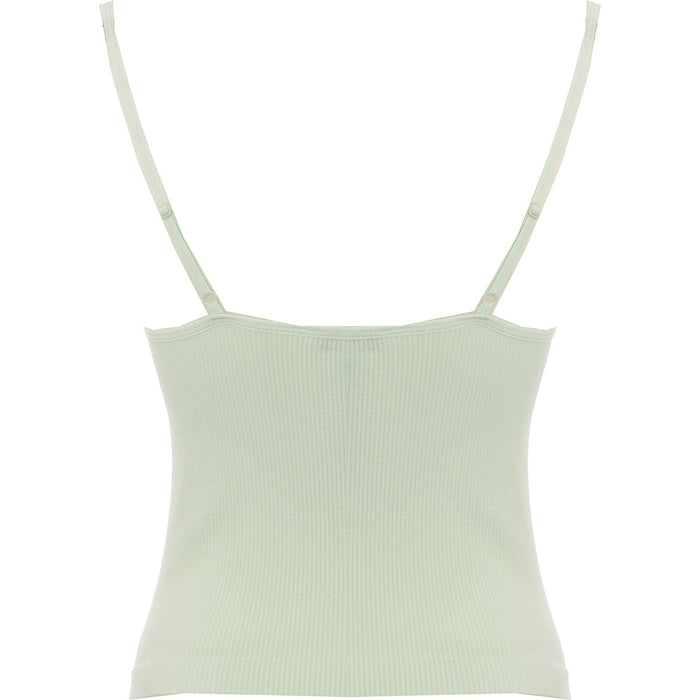 Morgan Womens Green Cami Strap Knitted Top