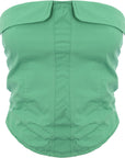 Fashionkilla Womens Green Utility Corset Top Co-Ord