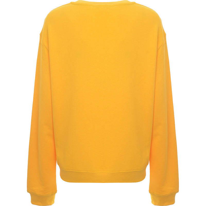 Love Moschino Womens Yellow Box Logo Sweatshirt