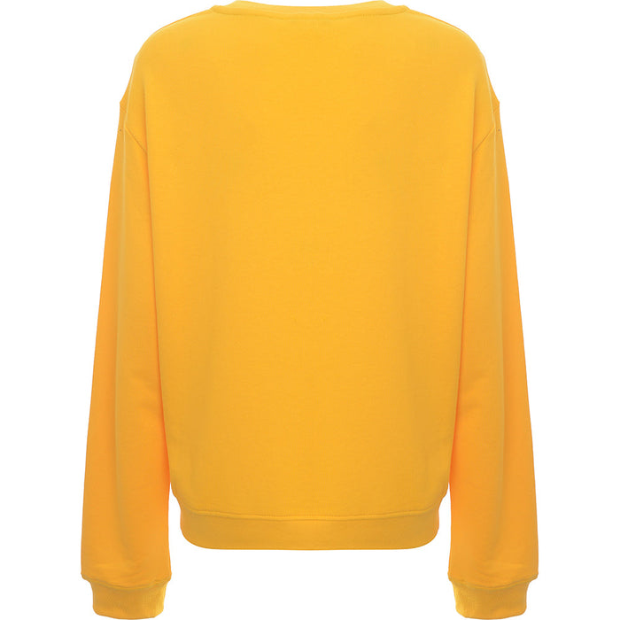 Love Moschino Womens Yellow Box Logo Sweatshirt