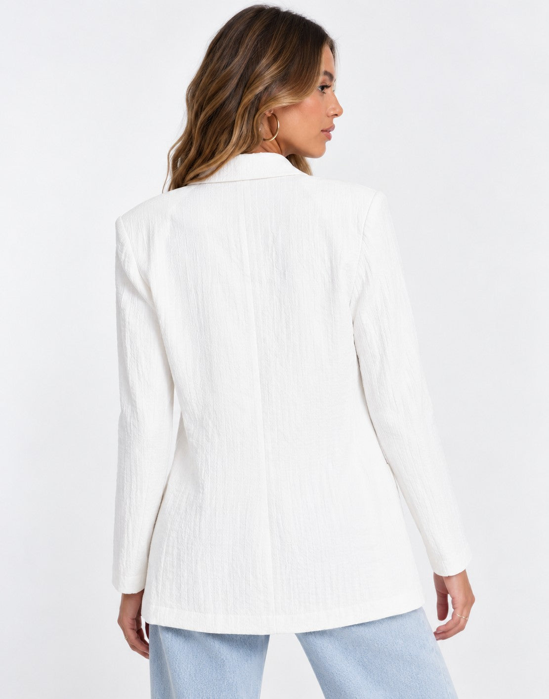 Urban Revivo Womens Relaxed Blazer In White