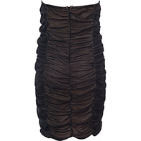 Rare London Women's Black Mesh Mini Dress with Gloves