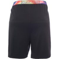 Calvin Klein Men's Black Big & Tall Pride Sleep Shorts With Contrast Waistband