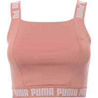 Puma Womens Pink Strong Square Neck Training Crop Top