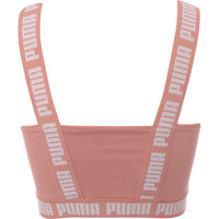 Puma Womens Pink Strong Square Neck Training Crop Top