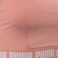 Womens Puma Pink Training Strong Square Neck Crop Top