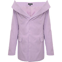 Missyempire Women's Lilac Off-The-Shoulder Tailored Blazer