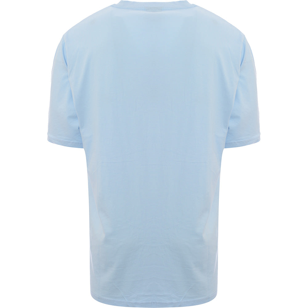 ellesse Mens Nylon Blocked T-Shirt with Logo in Blue