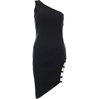 Band Of Stars Women's Premium One Shoulder Embellished Dress