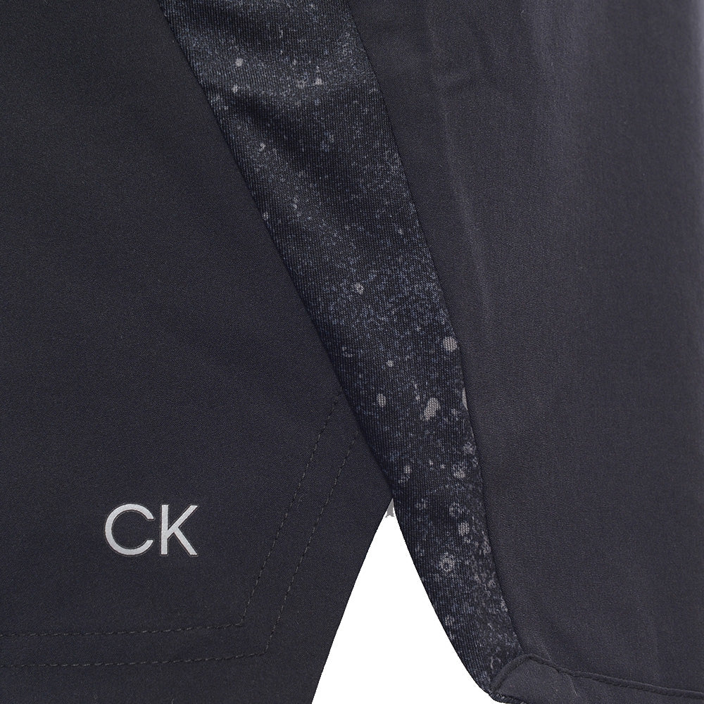 Calvin Klein Mens Black Performance Taping Woven Shorts