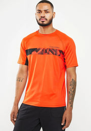 Calvin Klein Performance Chest Stripe T-Shirt in Orange