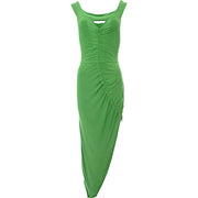 Jaded Rose Women's Green Bardot Maxi Dress