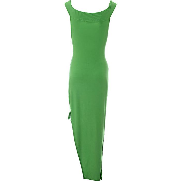 Jaded Rose Women's Green Bardot Maxi Dress