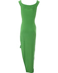 Jaded Rose Women's Green Bardot Maxi Dress