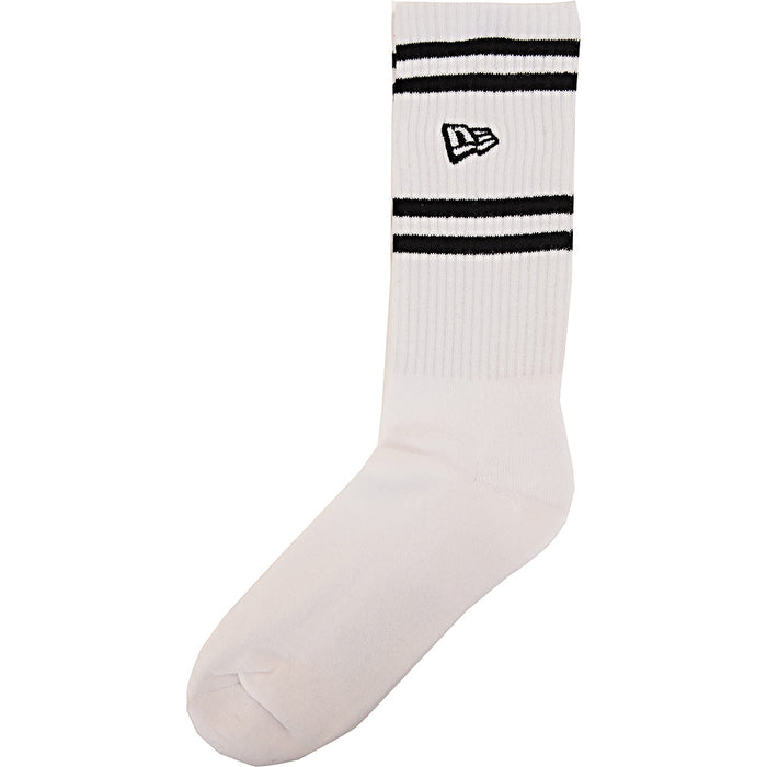 New Era Men's White Stripe Socks