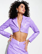 KYO Womens The Brand Leather Look Clasp In Purple