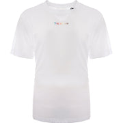 Calvin Klein Jeans Mens Pride Capsule Logo Mesh T-Shirt in White