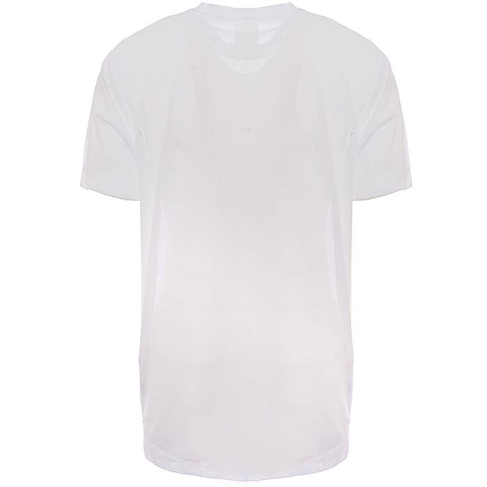 Calvin Klein Jeans Mens White Pride Capsule Logo Mesh T-Shirt