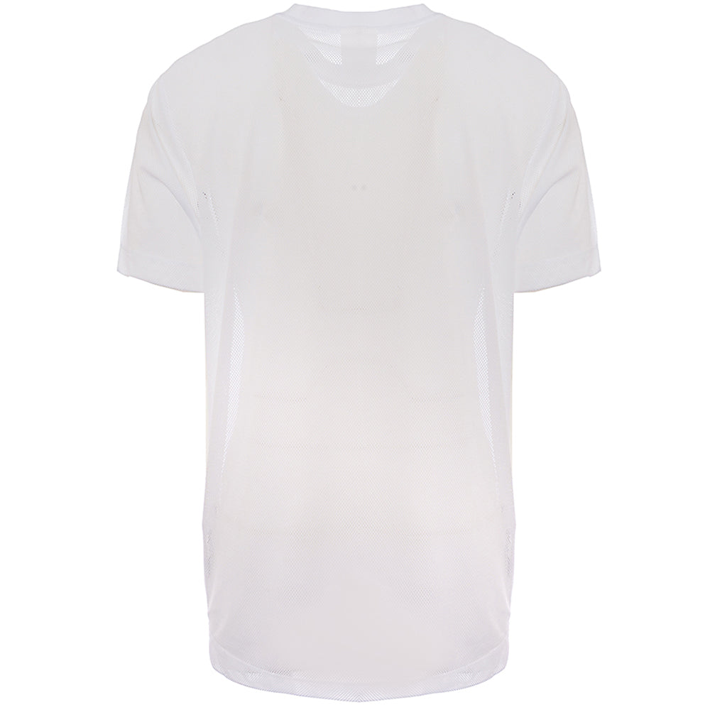 Calvin Klein Jeans Mens Pride Capsule Logo Mesh T-Shirt in White