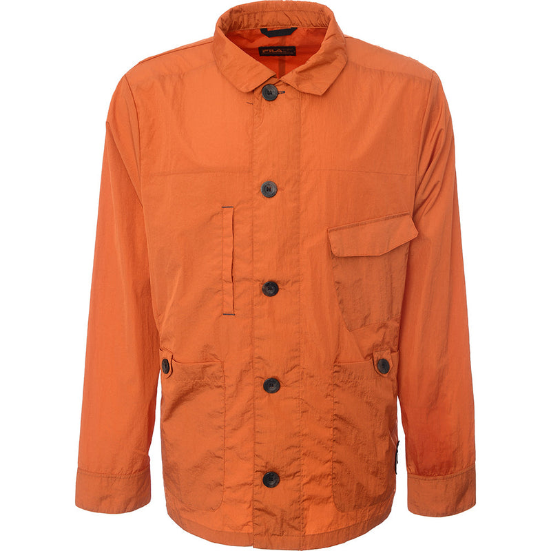 Fila Mens Orange Burnt Utility Jacket