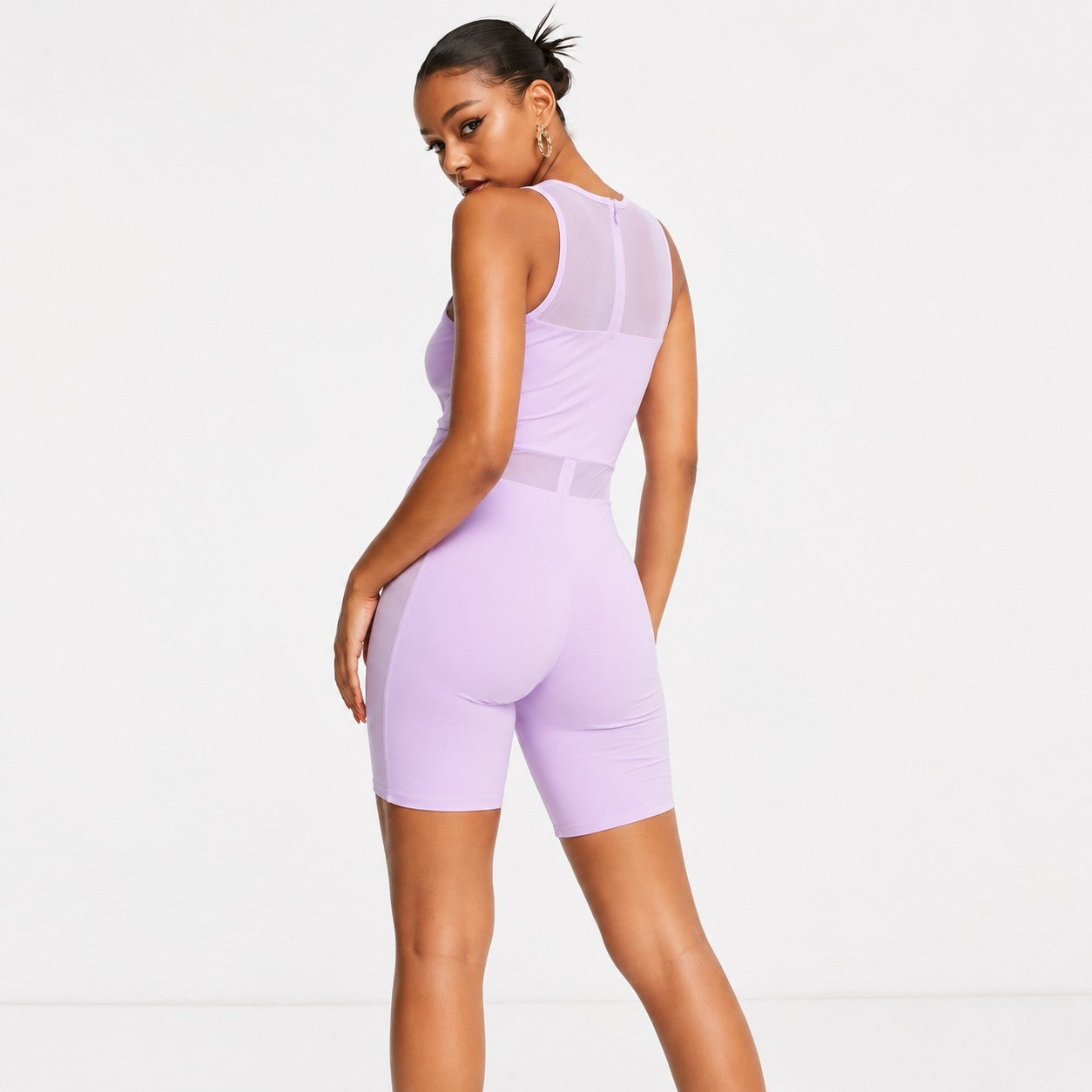 Missyempire Womens Festival Unitard With Embellishment Detail in Lilac