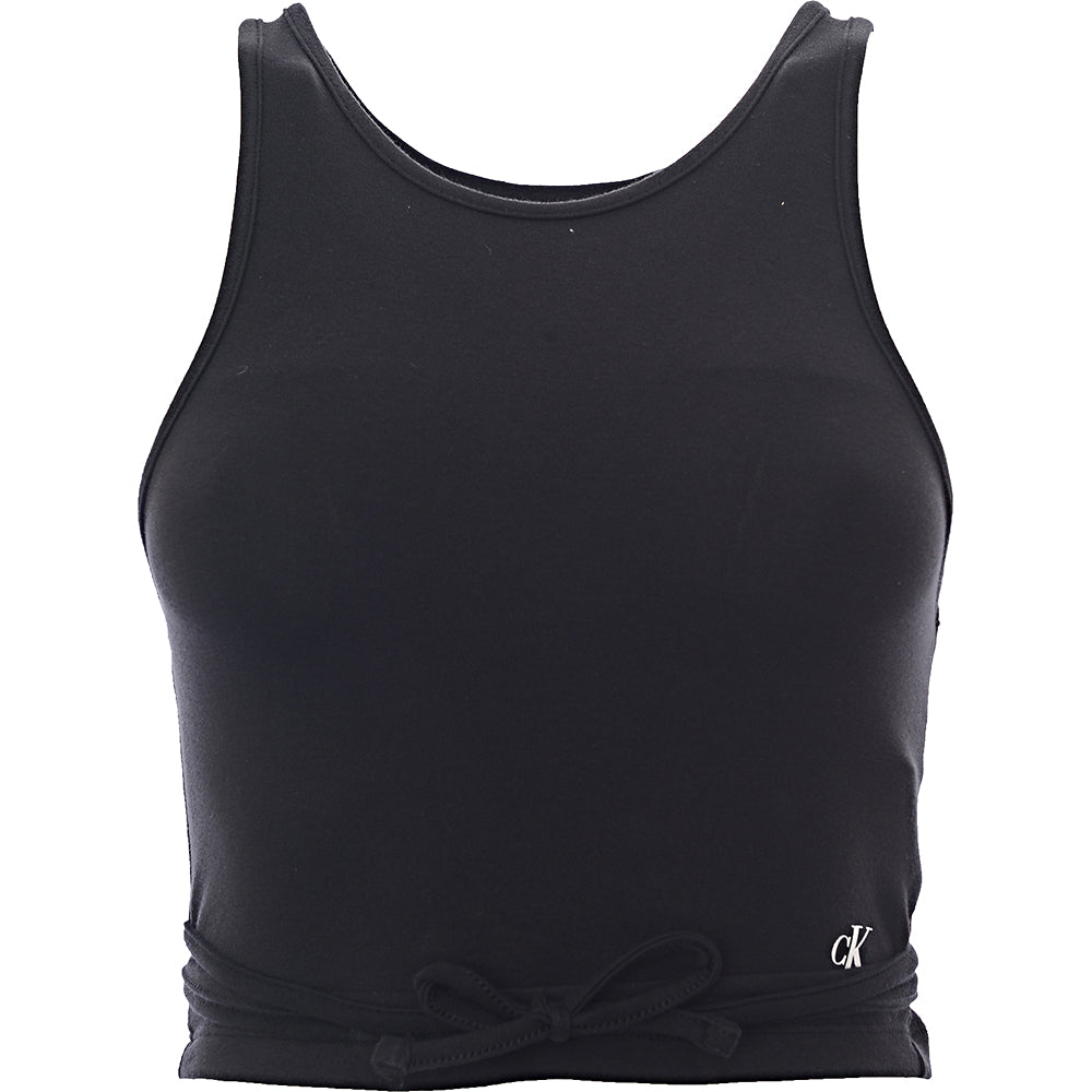 Calvin Klein Jeans Women&#39;s Black Waist Strap Tank Top