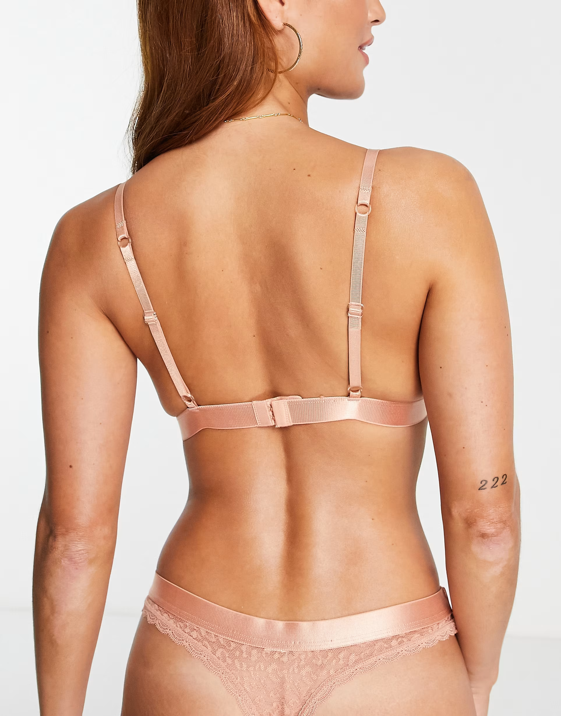 Brave Soul Womens Lace Triangle Bralette In Cork