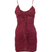 Trendyol Women's Halterneck Ruched Mini Dress