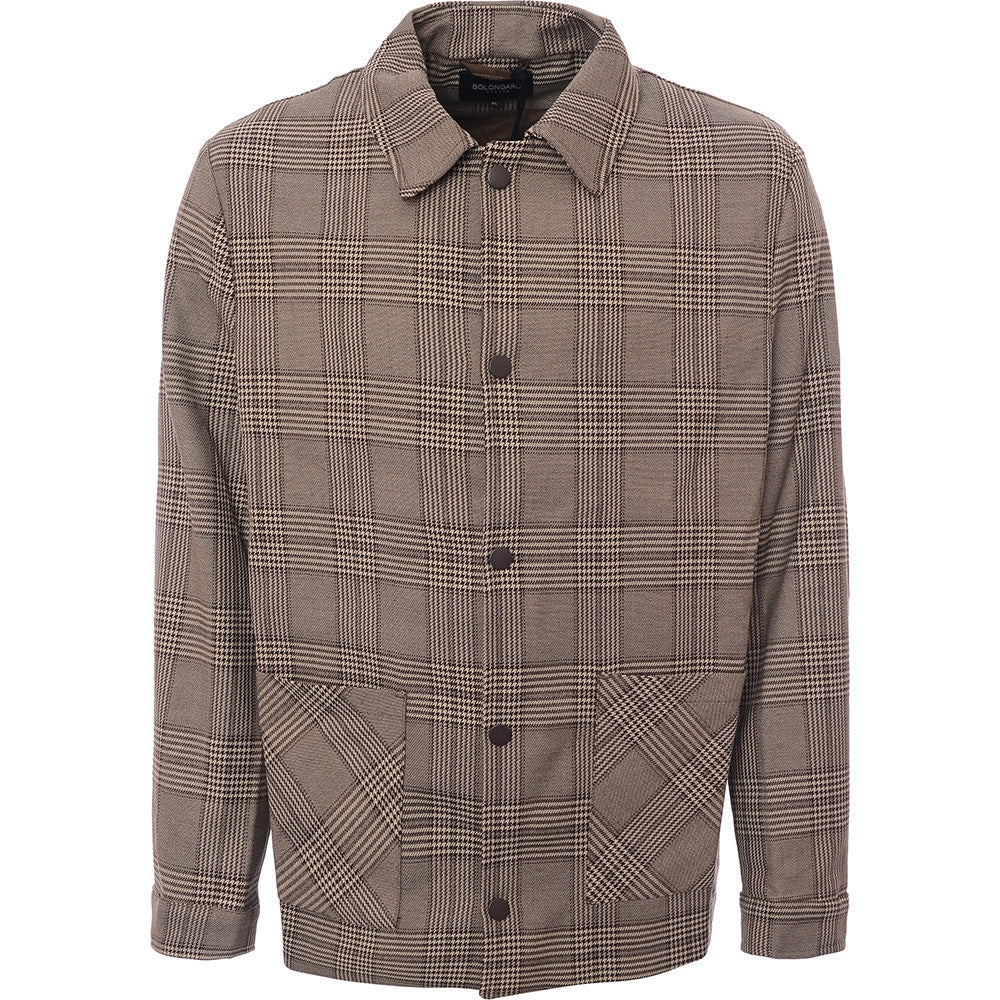 Bolongaro Trevor Mens Check Shacket in Multi