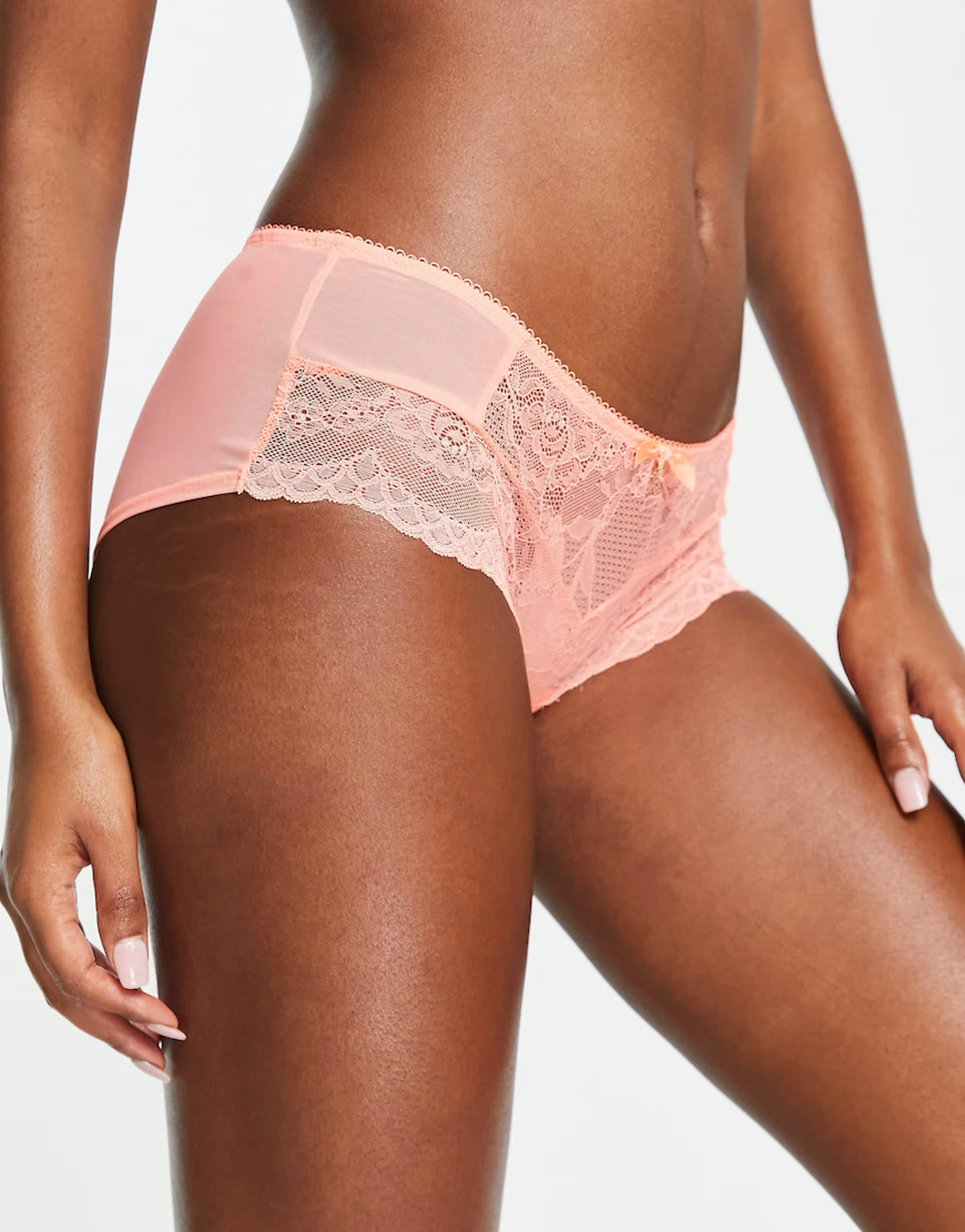 Gossard Womens Superboost Lace Brief Short in Coral
