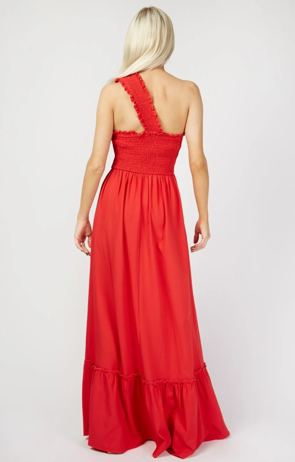 Little Mistress Womens By Vogue Williams One Shoulder Dress In Red