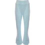 Puma Classics Womens Ribbed Flare Trousers in Baby Blue