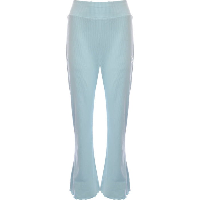 Puma Classics Womens Ribbed Flare Trousers in Baby Blue