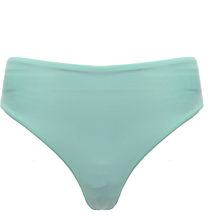 Weekday Womens Ava Thong Bikini Bottom In Aqua Blue