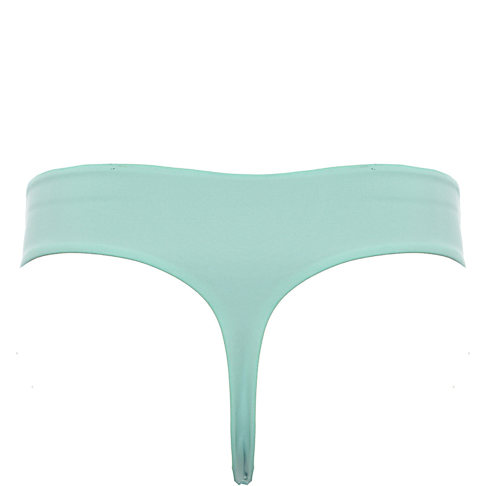 Weekday Womens Ava Thong Bikini Bottom In Aqua Blue