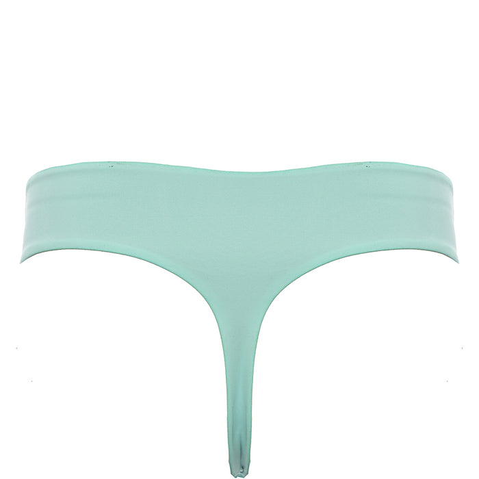 Weekday Womens Ava Thong Bikini Bottom In Aqua Blue