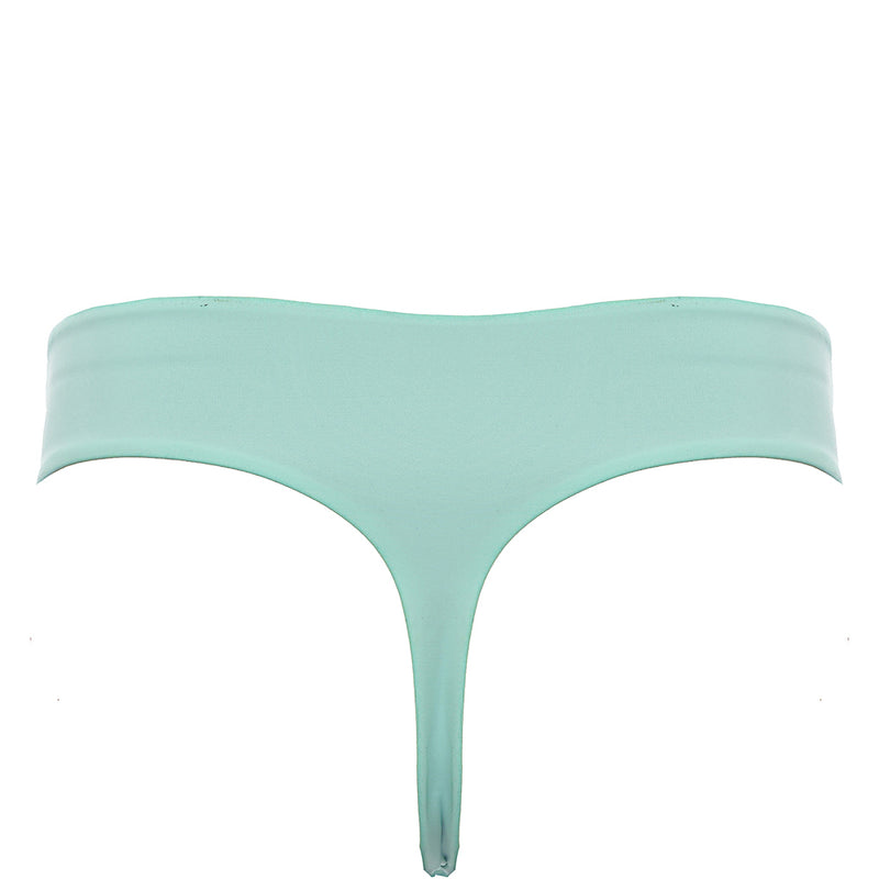 Weekday Womens Ava Thong Bikini Bottom In Aqua Blue