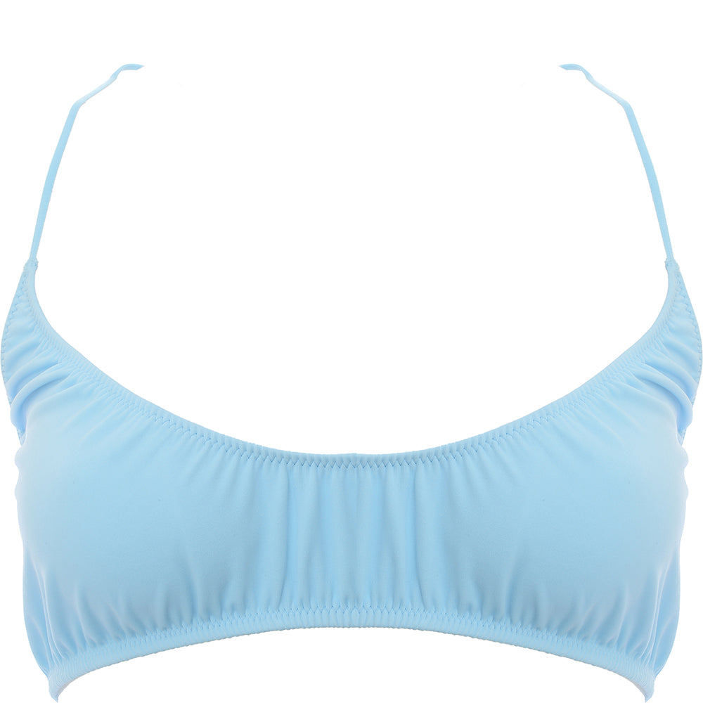 Weekday Women's Pale Blue Cloud Bikini Top