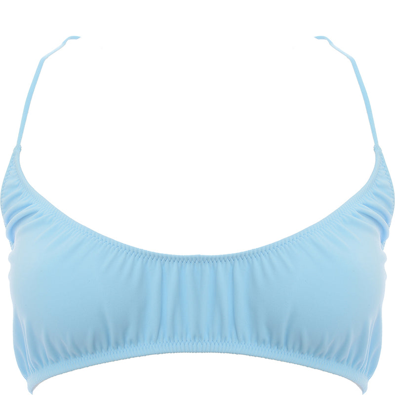 Weekday Women's Pale Blue Cloud Bikini Top