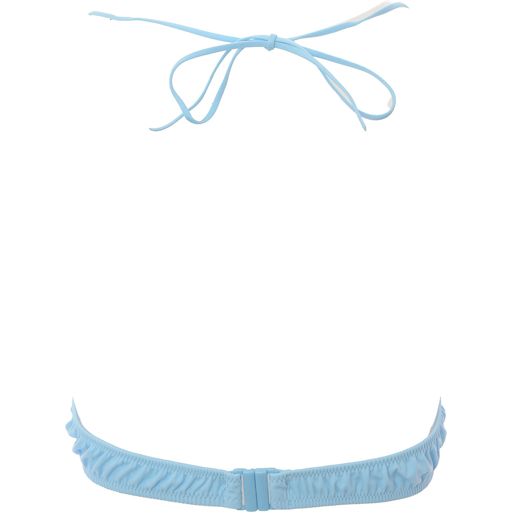 Weekday Women's Pale Blue Cloud Bikini Top