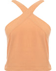 Abercrombie & Fitch Women's Beige Halter Top