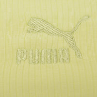 Puma Womens Lime Green Classics Ribbed Bralette